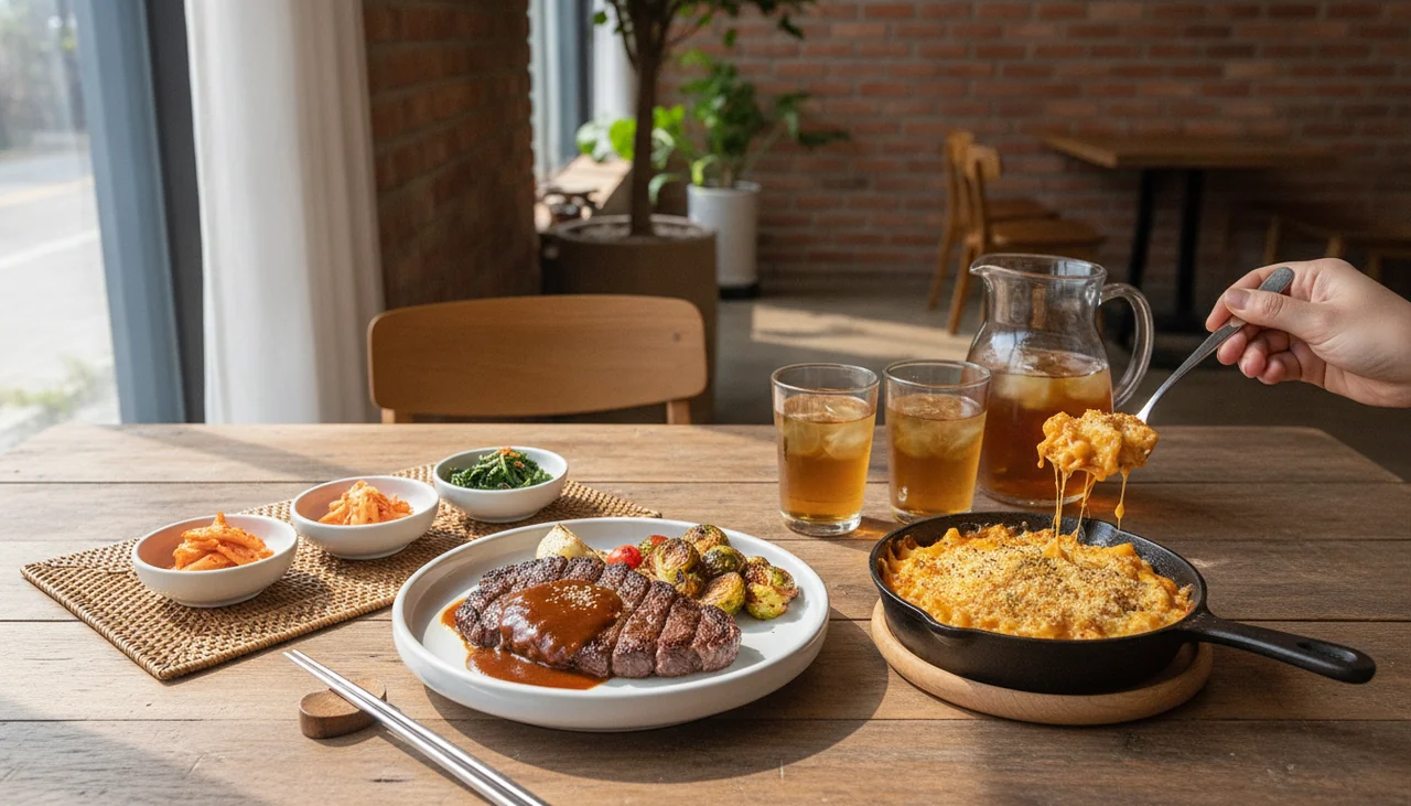 젊음의 거리에서 만난 미식: 서양식당
