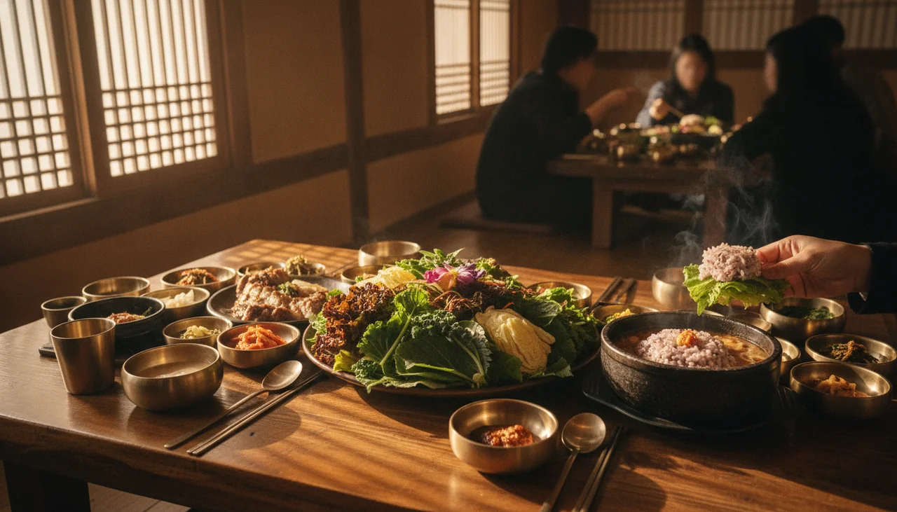 전통의 맛, 유기농 쌈밥의 정석 (목향원)