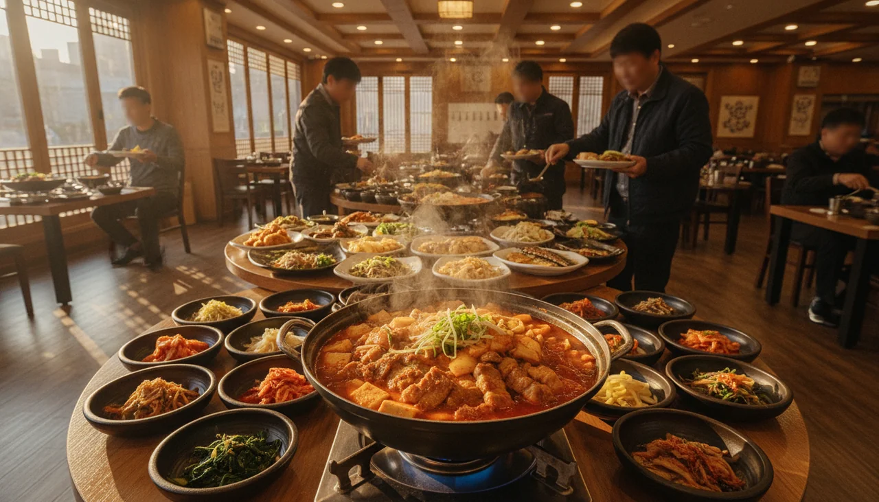 가성비와 든든함의 대명사, 명동돼지찌개 더잔치한식뷔페
