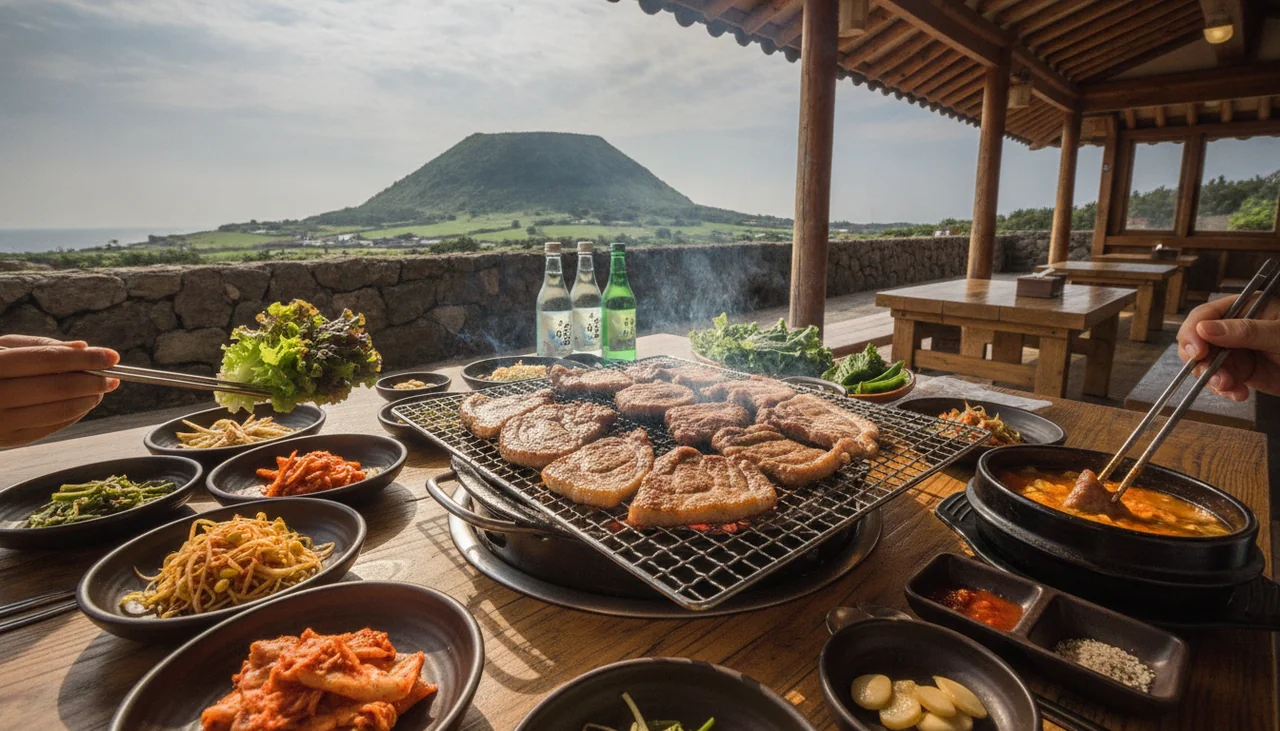 성산일출봉 근처, 육즙 가득한 '금돗 성산흑돼지'