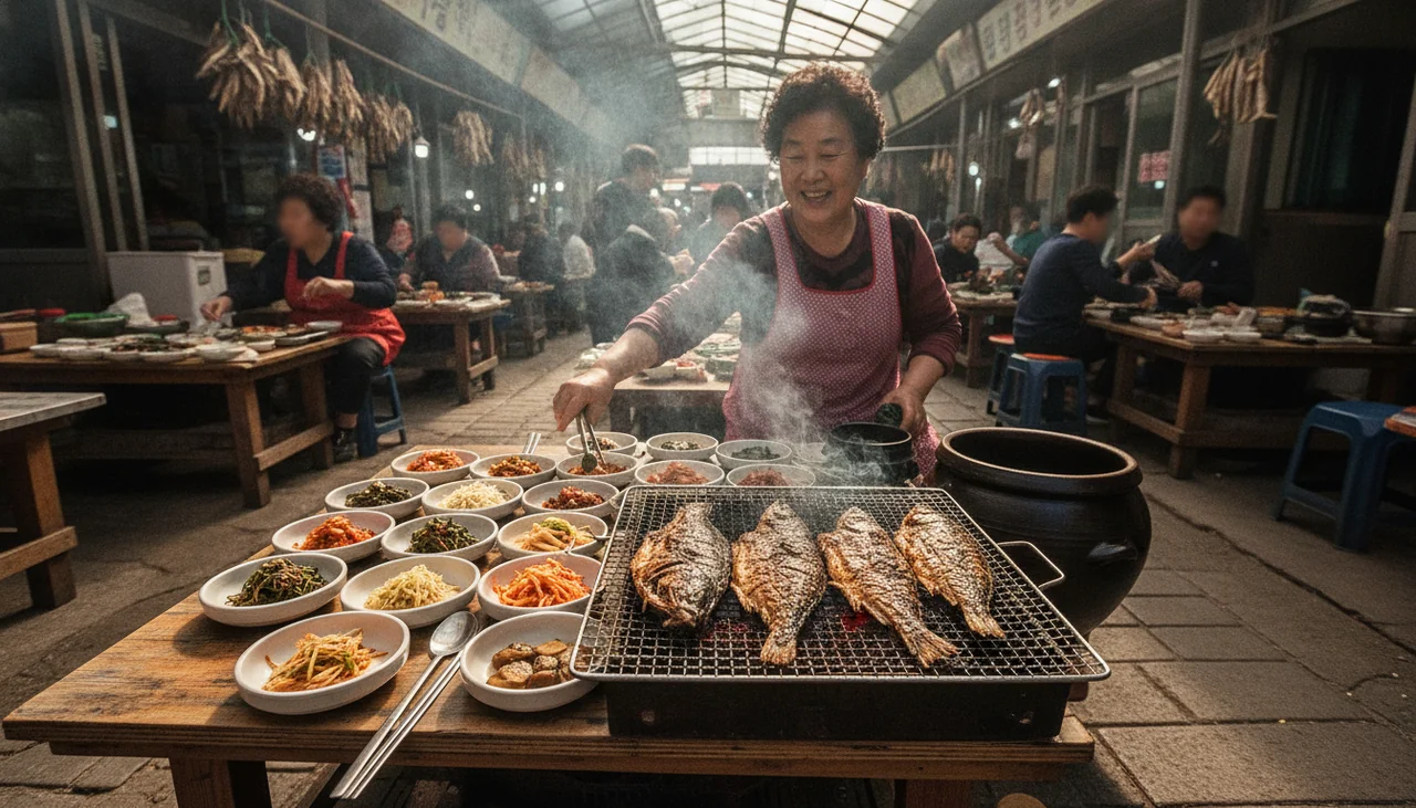 현지인의 정을 맛보다: 생선구이 & 지역 한식
