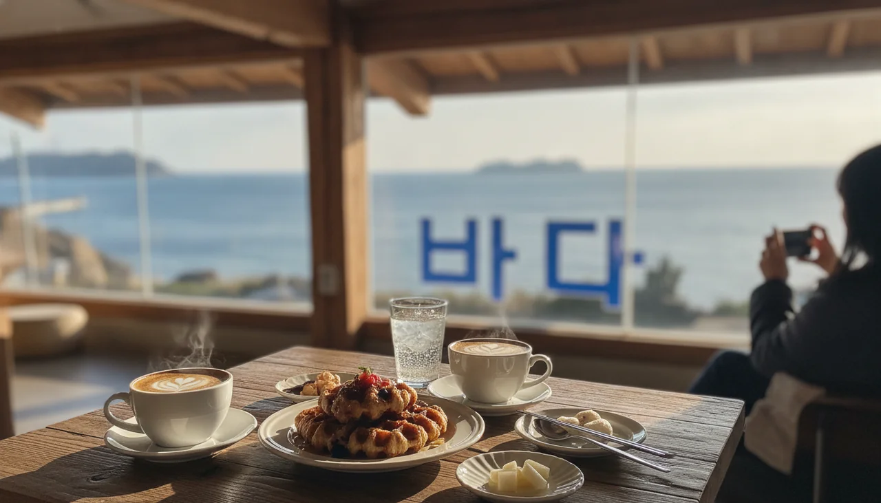 오션뷰 맛집, 커피 향에 취하는 시간