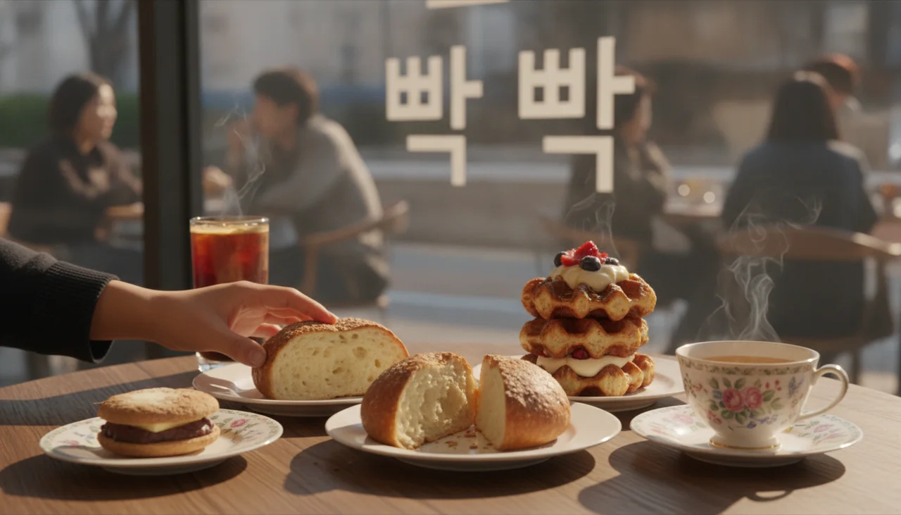 갓 구운 빵과 디저트의 유혹