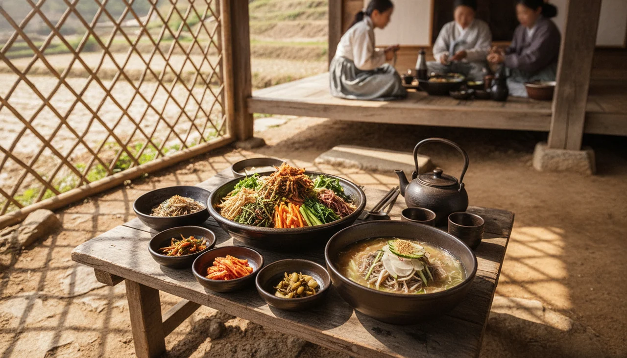 고즈넉한 한식의 정수, 들밥과 막국수의 매력